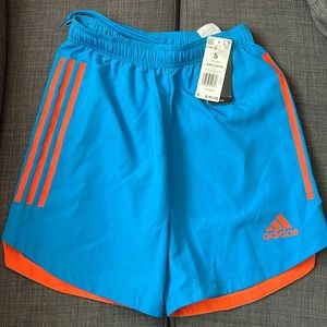 Adidas soccer running shorts brand new with tags size small